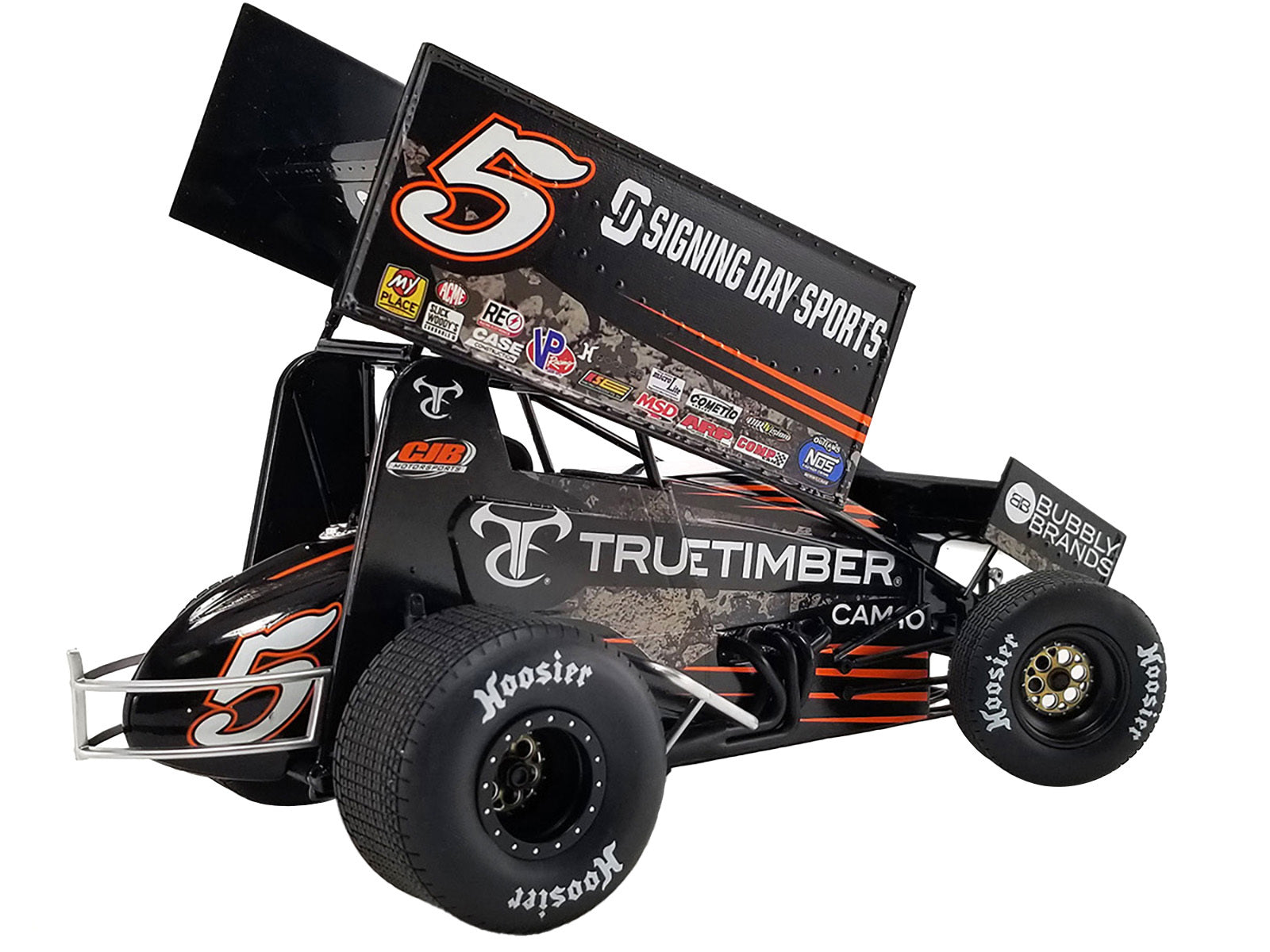 Winged Sprint Car #5 Spencer Bayston "TrueTimber Camo" CJB Motorsports "Rookie of the Year" "World of Outlaws" (2022) 1/18 Diecast Model Car by ACME - Premium Winged Sprint Cars from Acme - Just $127.88! Shop now at Rapidvehicles