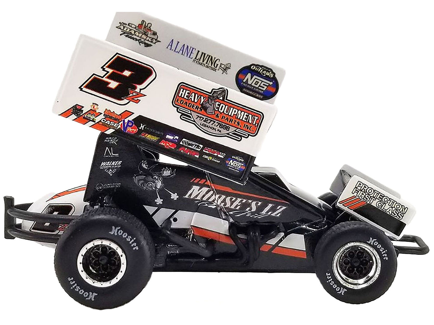 Winged Sprint Car #3Z Brock Zearfoss "Moose's LZ Bar and Grill" - Premium Plymouth Models from Acme - Just $127.99! Shop now at Rapidvehicles