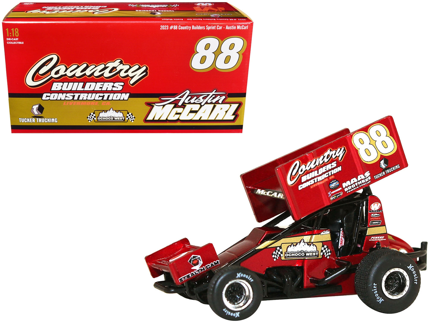 Winged Sprint Car #88 Austin McCarl "Country Builders - Premium Plymouth Models from Acme - Just $162.89! Shop now at Rapidvehicles