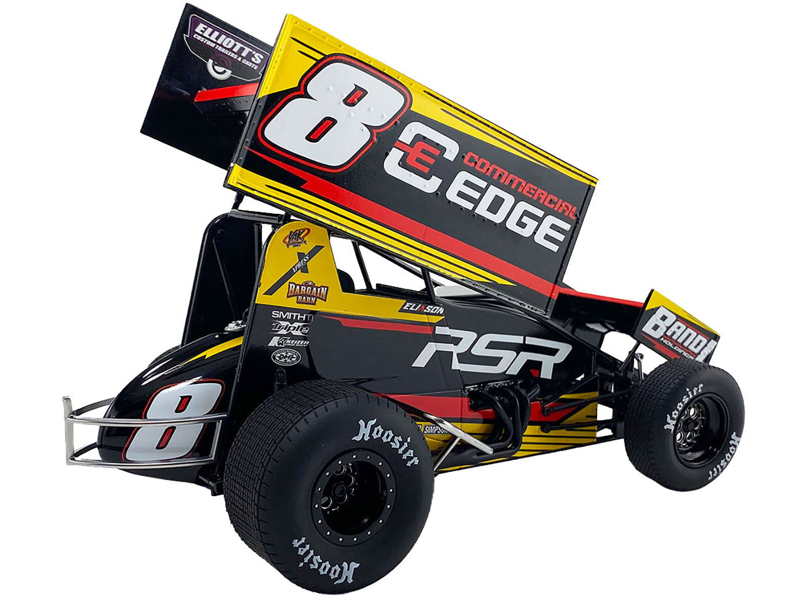 Winged Sprint Car #8 Cory Eliason "Commercial Edge" RSR "High Limit Sprint Car Series" (2024) 1/18 Diecast Model Car by ACME - Premium Winged Sprint Cars from Acme - Just $150.79! Shop now at Rapidvehicles