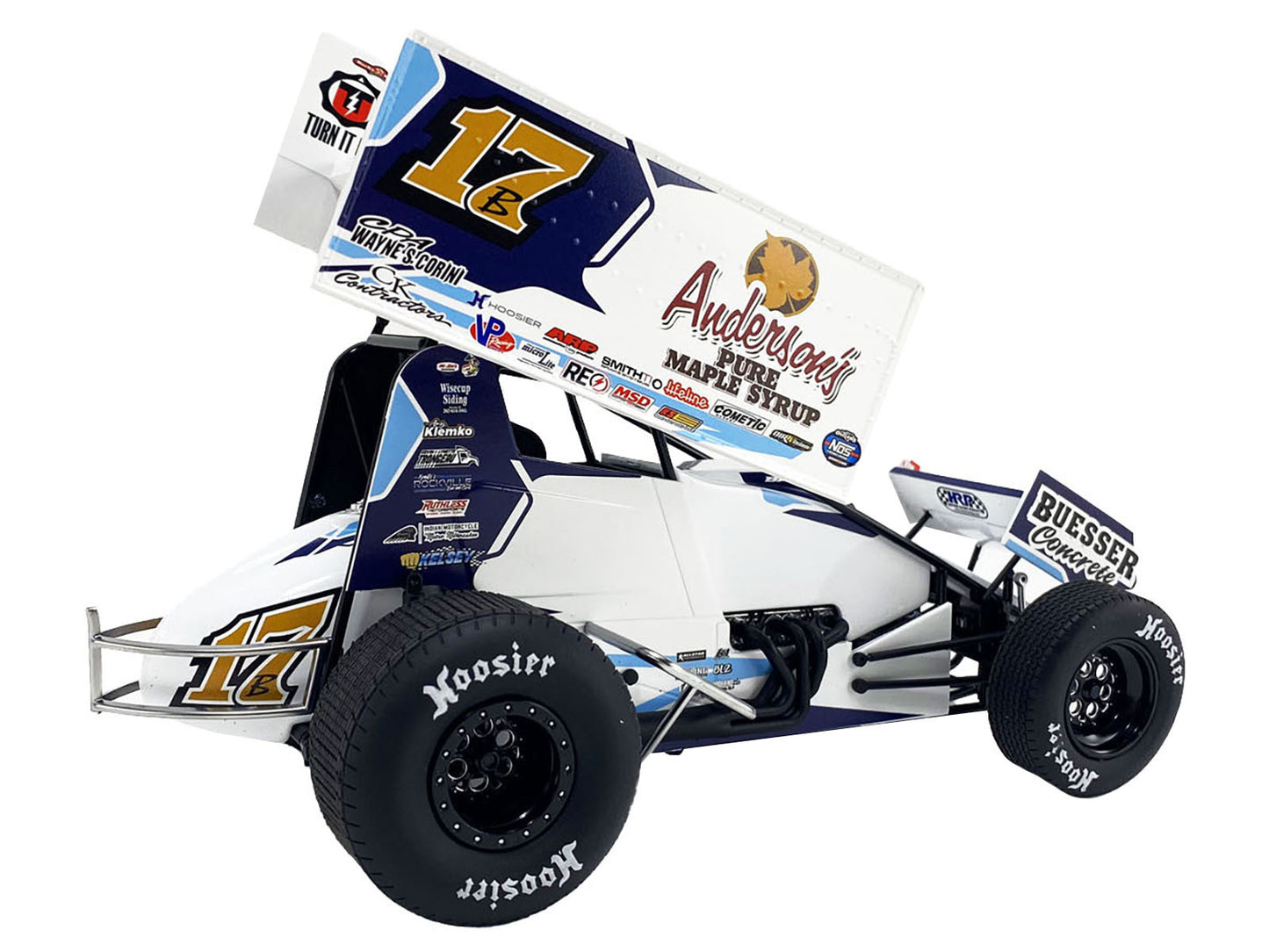 Winged Sprint Car #17B Bill Balog "Anderson's Pure Maple Syrup" B - Premium Winged Sprint Cars from Acme - Just $163.79! Shop now at Rapidvehicles