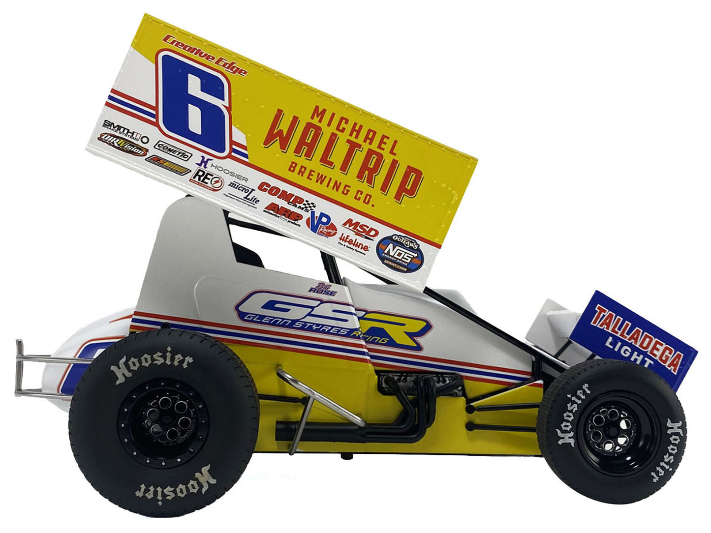 Winged Sprint Car #6 Bill Rose "Michael Waltrip Brewing Co." - Premium Winged Sprint Cars from Acme - Just $163.79! Shop now at Rapidvehicles