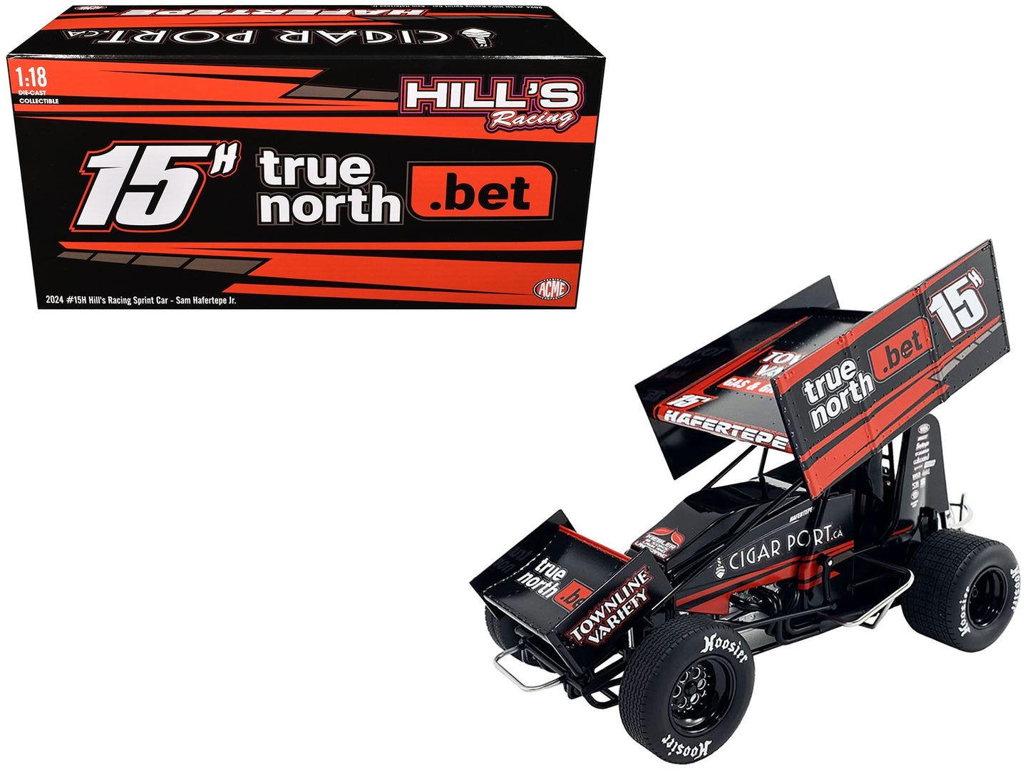 Winged Sprint Car #15H Sam Hafertepe Jr. "True North .Bet" Hill's - Premium Winged Sprint Cars from Acme - Just $163.79! Shop now at Rapidvehicles