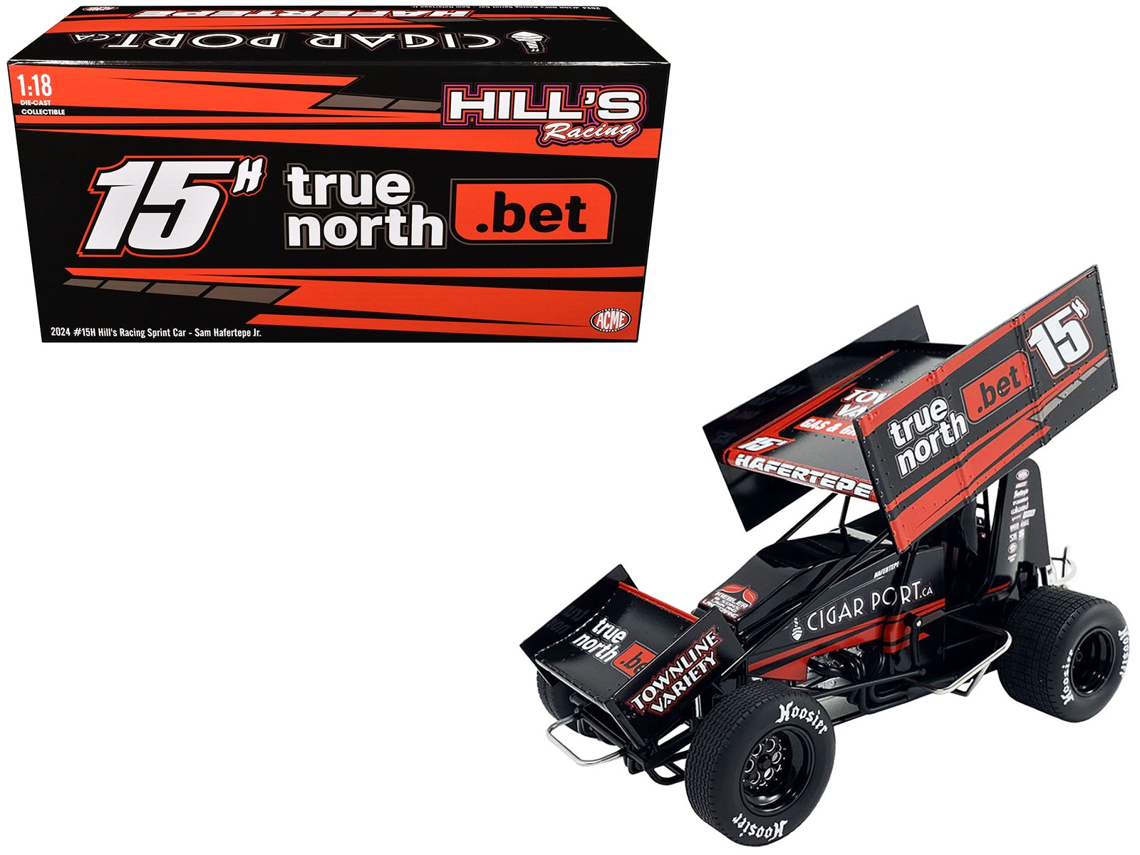 Winged Sprint Car #15H Sam Hafertepe Jr. "True North .Bet" Hill's Racing "World of Outlaws" (2024) 1/18 Diecast Model Car by ACME - Premium Winged Sprint Cars from Acme - Just $150.79! Shop now at Rapidvehicles