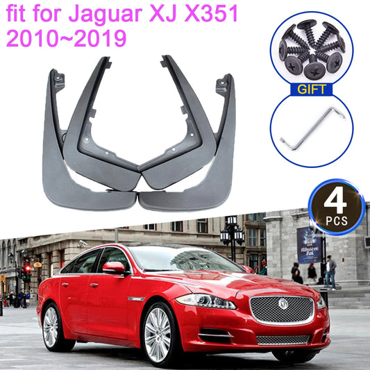 Mudguards for Jaguar XJ X351 2010~2019 Accessories 2011 2014 2015 2016 2017 Anti-splash Upgrade Front Rear Wheel Fender Mudflaps