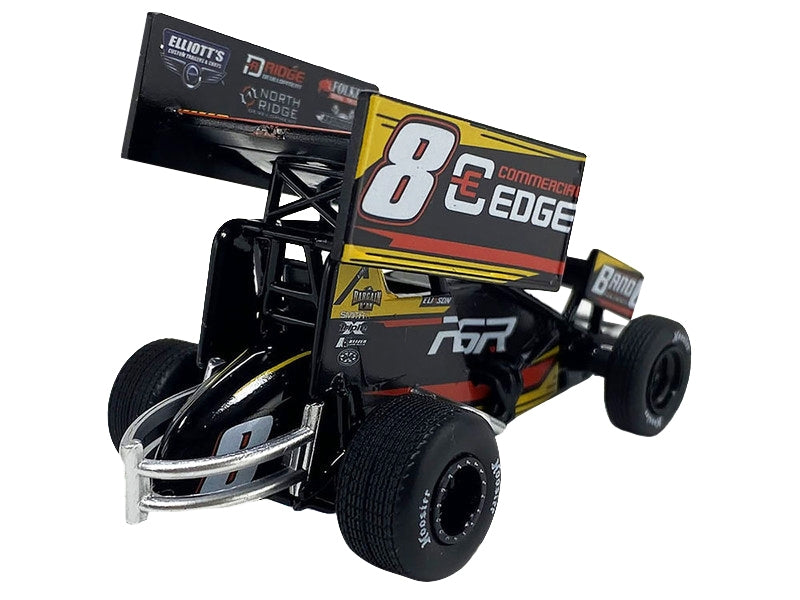 Winged Sprint Car #8 Cory Eliason "Commercial Edge" RSR "High - Premium Winged Sprint Cars from Acme - Just $37.79! Shop now at Rapidvehicles