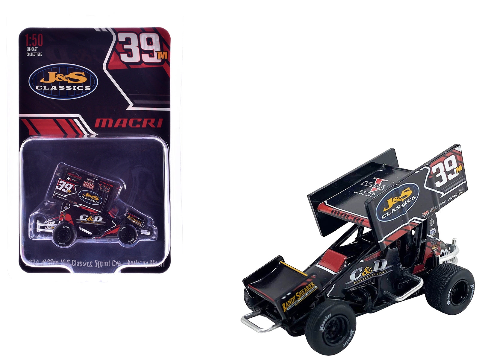 Winged Sprint Car #39M Anthony Macri "C&D Rigging - J&S Classics" Macri Motorsports "World of Outlaws" (2024) 1/50 Diecast Model Car by ACME - Premium Winged Sprint Cars from Acme - Just $34.68! Shop now at Rapidvehicles