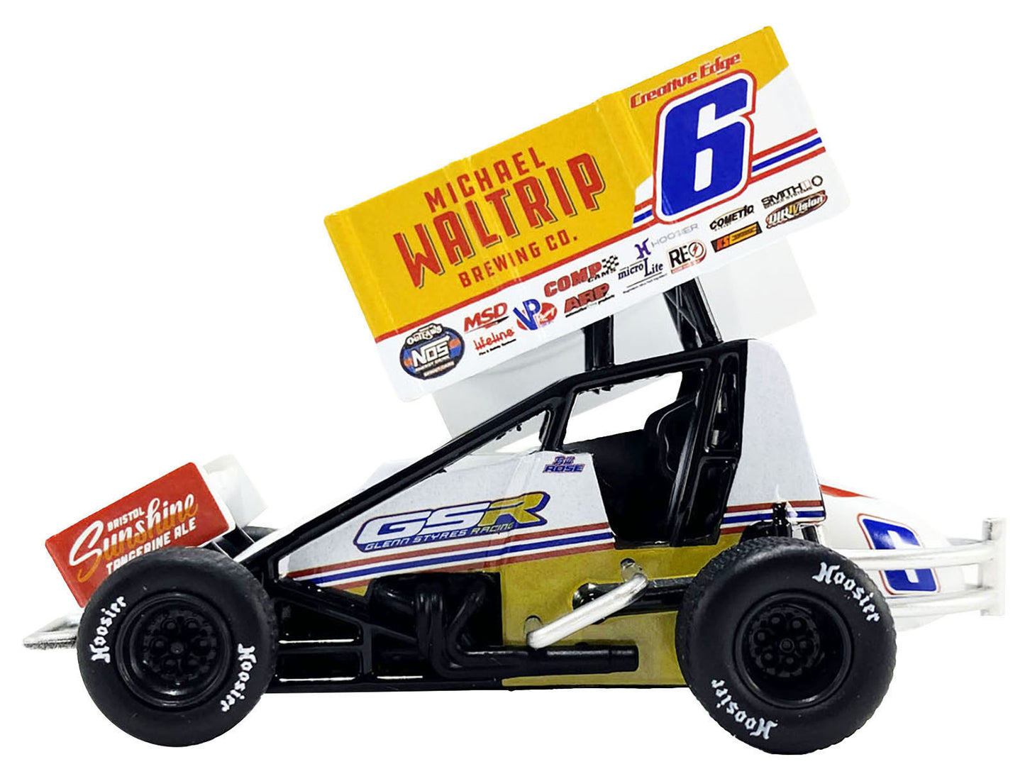 Winged Sprint Car #6 Bill Rose "Michael Waltrip Brewing Co." - Premium Winged Sprint Cars from Acme - Just $37.79! Shop now at Rapidvehicles