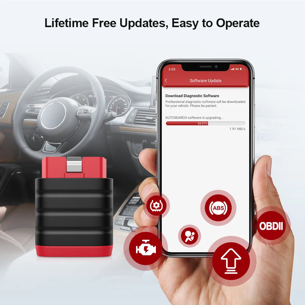 10-100Pcs THINKDIAG Mini/THINKCAR BD6 OBD2 Scanner All Cars Full System Diagnosis Lifetime Free obd 2 Diagnostic Tool
