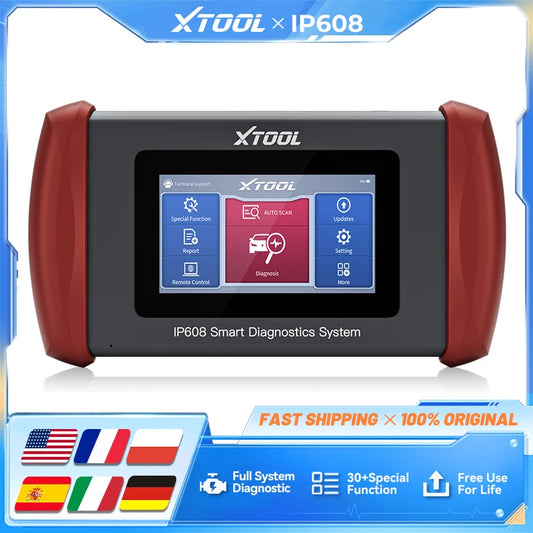 XTOOL Inplus IP608 Car Diagnostic Tools 30 +Service Functions OBD2 Scanner Auto VIN Scan Car Tools CANFD Lifetime Free Update