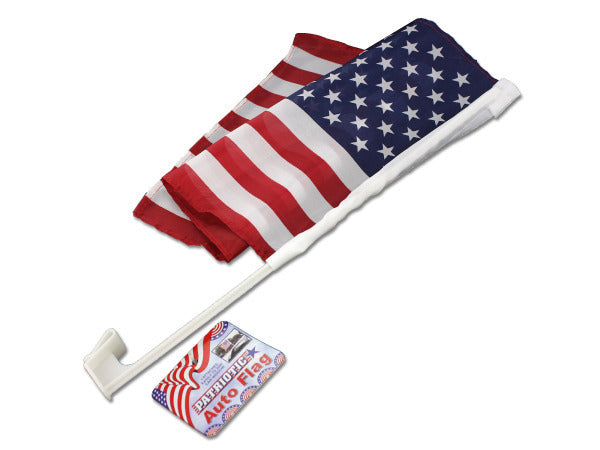 Case of 24 - Patriotic Auto Flag - Premium AUTO EXTERIOR ACCESSORIES from Rapidvehicles - Just $63.99! Shop now at Rapidvehicles