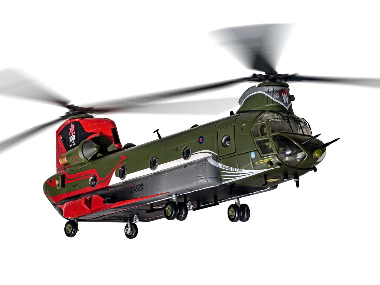 Boeing Chinook HC.4 Helicopter "ZA712 RAF No.18 (B) Squadron 100 Years Anniversary Scheme RAF Odiham" (September 2016) Royal Air Force "The Aviation Archive" Series 1/72 Diecast Model by Corgi - Premium Boeing from Corgi - Just $154.99! Shop now at Rapidvehicles