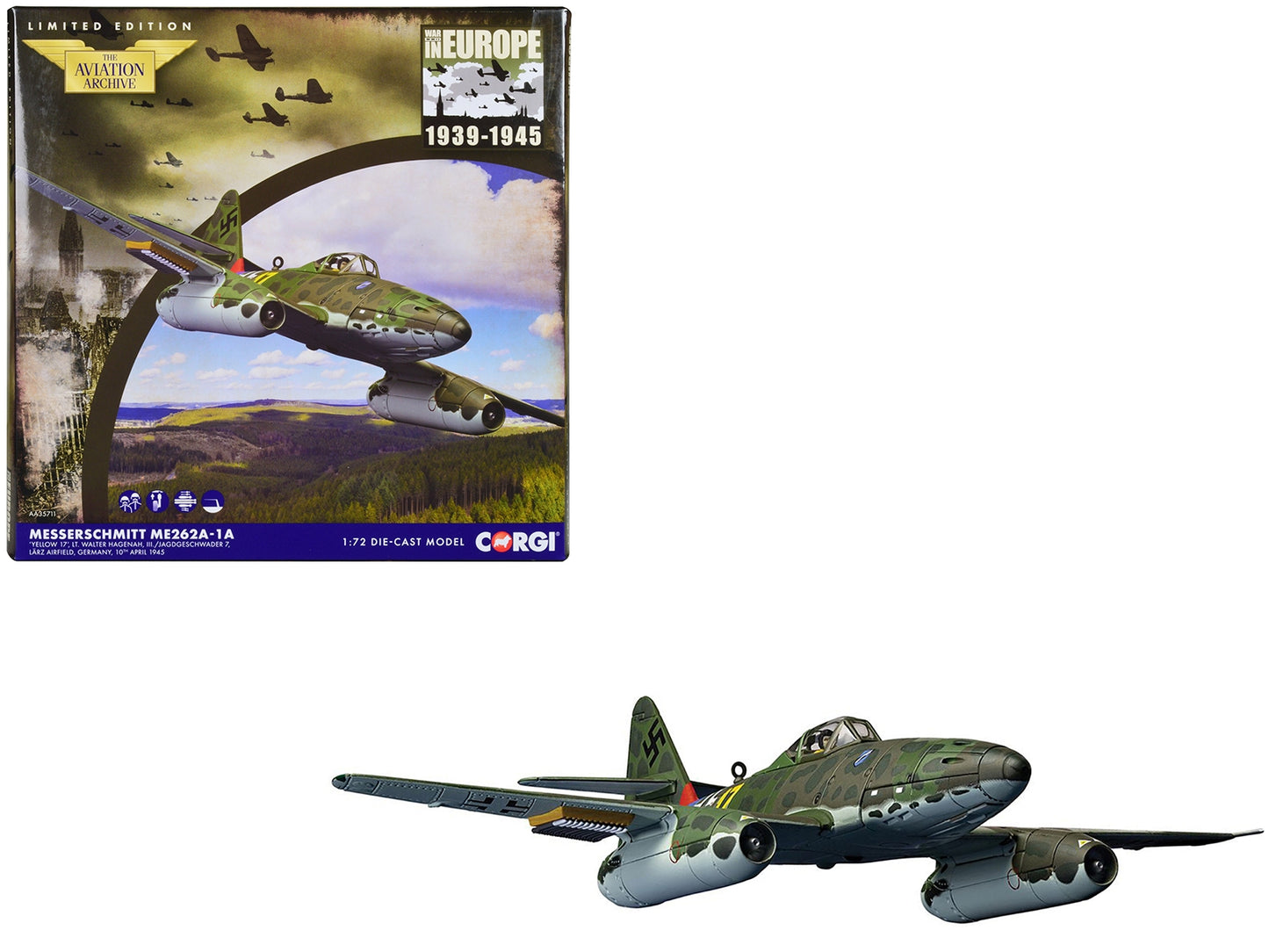 Messerschmitt Me262A-1A Fighter Aircraft "LT. Walter Hagenah III