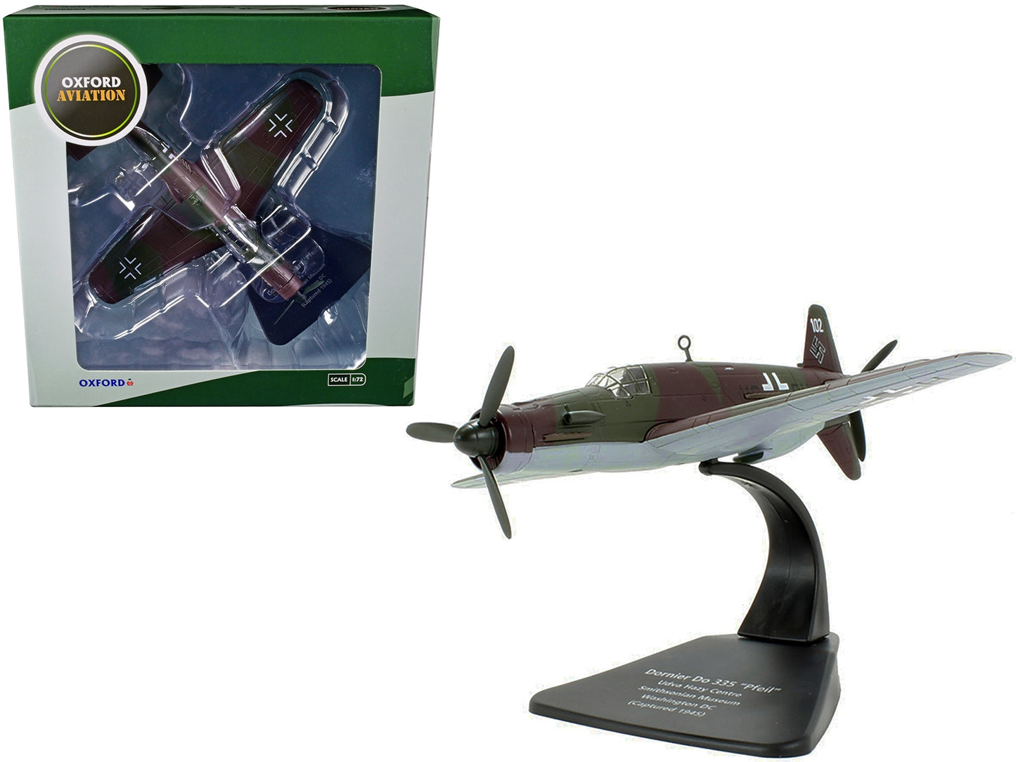 Dornier Do 335 "Pfeil" Fighter Plane "Udva Hazy Centre - Premium Aircrafts and War Planes from Oxford Diecast - Just $69.99! Shop now at Rapidvehicles