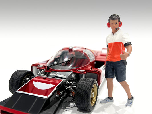 "Race Crew" Figure #2 for 1/24 Scale Models by American Diorama - Use code SHOPAPP15 to get 15 percent off