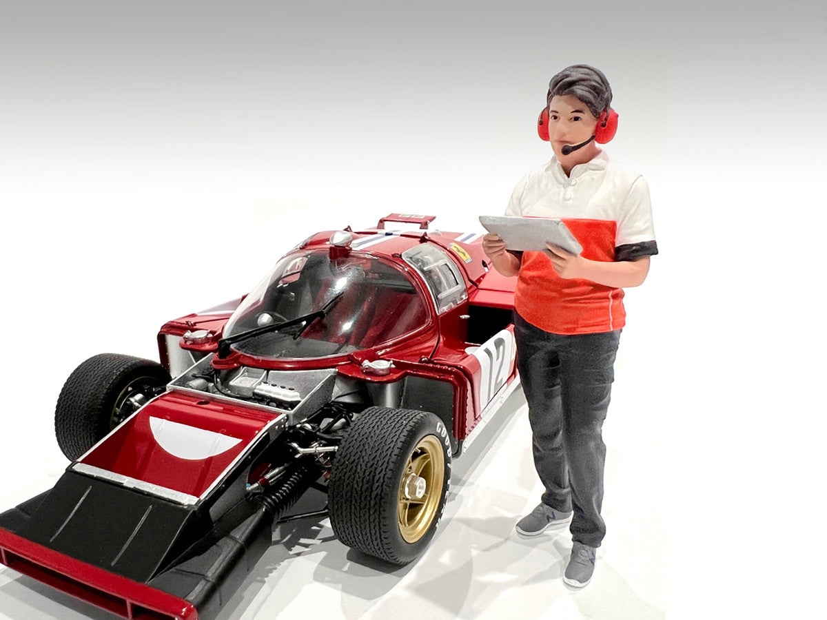 "Race Crew" Figure #3 for 1/24 Scale Models by American Diorama - Use code SHOPAPP15 to get 15 percent off