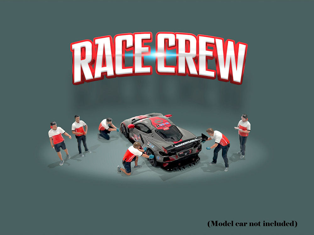 "Race Crew" 6 piece Diecast Figure Set (6 Figures) Limited Edition to 3600 pieces Worldwide for 1/64 Scale Models by American Diorama - Premium Figures from American Diorama - Just $27.99! Shop now at Rapidvehicles