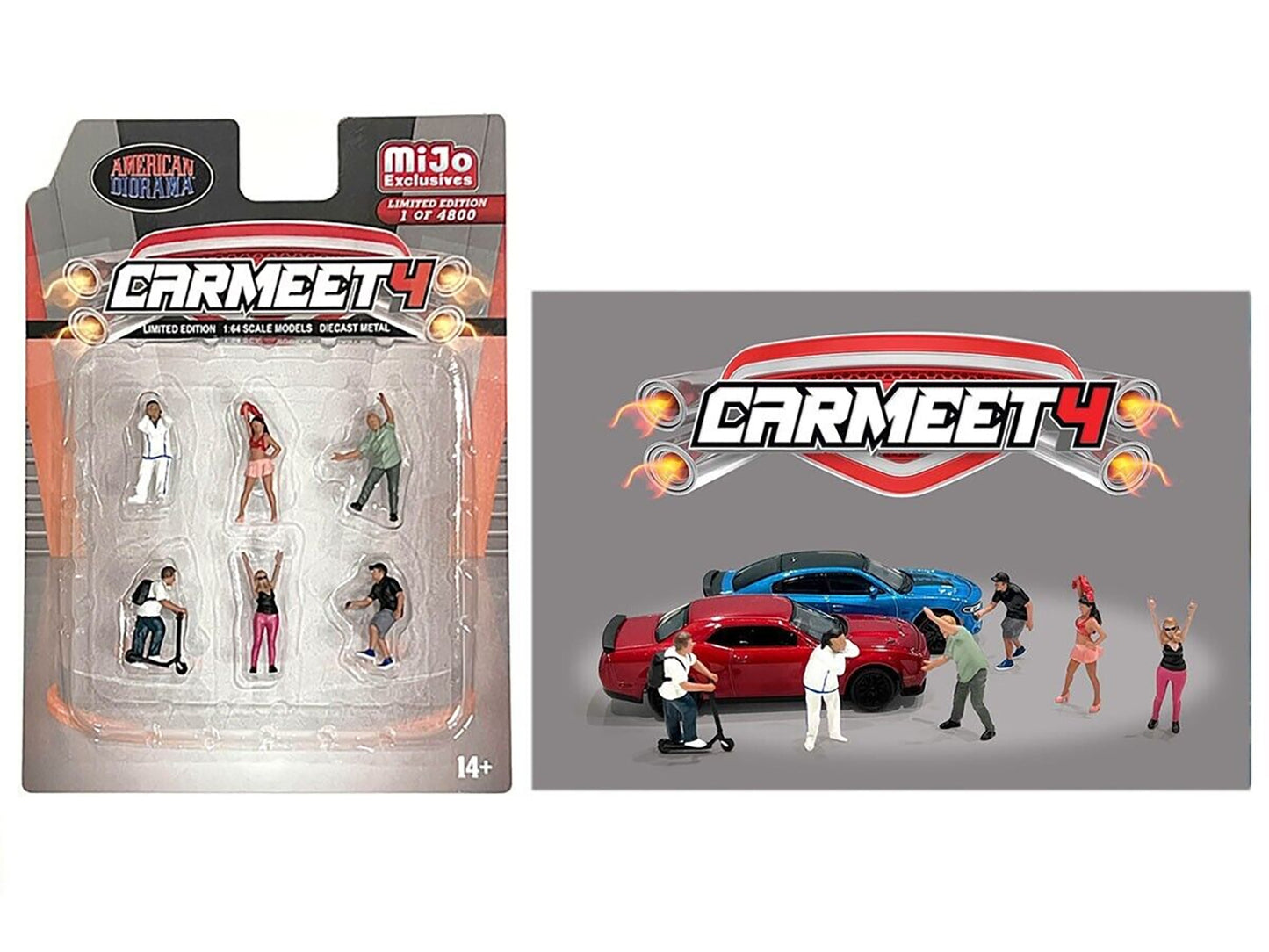 "Car Meet 4" 6 piece Diecast Figure Set for 1/64 Scale Models by - Premium Figures from American Diorama - Just $31.99! Shop now at Rapidvehicles