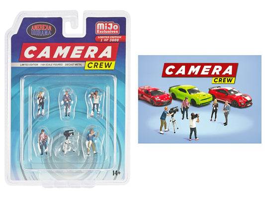 "Camera Crew" 6 piece Diecast Figure Set (5 Figures 1 camera) - Premium Figures from American Diorama - Just $31.99! Shop now at Rapidvehicles