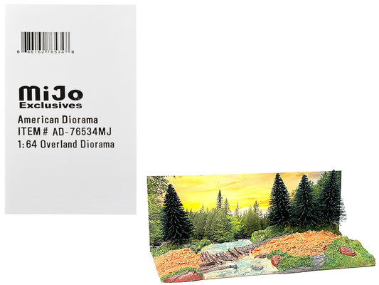 "Overland Off-Road" Diorama with Forest Background for 1/64 Scale Models by American Diorama free shipping USA