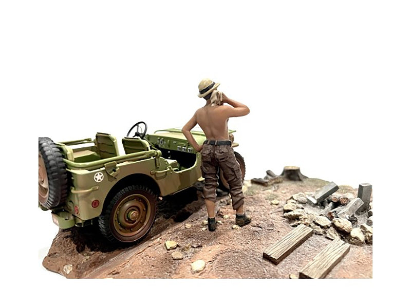 "4X4 Mechanic" Figure 1 for 1/18 Scale Models by American Diorama - Premium Figures from American Diorama - Just $24.99! Shop now at Rapidvehicles