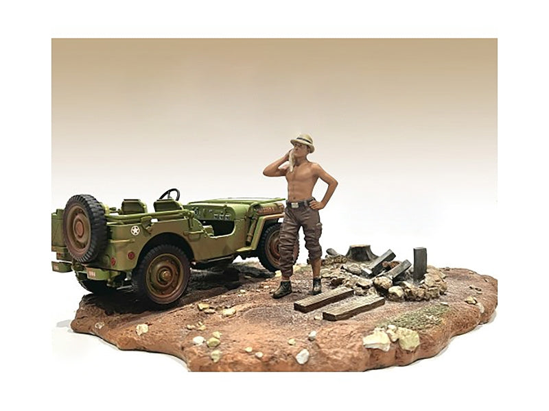 "4X4 Mechanic" Figure 1 for 1/18 Scale Models by American Diorama - Premium Figures from American Diorama - Just $26.59! Shop now at Rapidvehicles