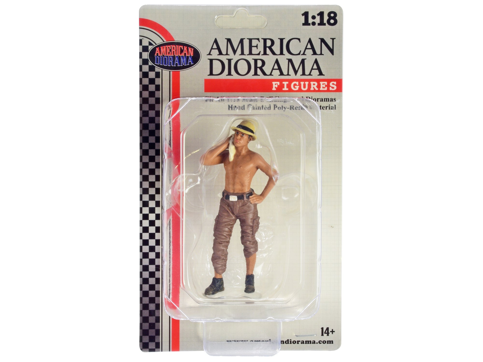 "4X4 Mechanic" Figure 1 for 1/18 Scale Models by American Diorama - Premium Figures from American Diorama - Just $26.59! Shop now at Rapidvehicles