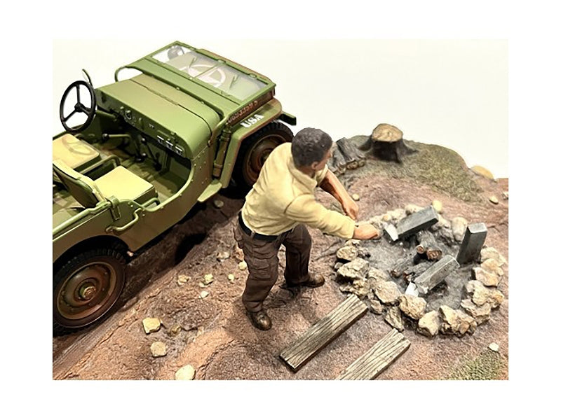 "4X4 Mechanic" Figure 3 for 1/18 Scale Models by American Diorama - Premium Figures from American Diorama - Just $26.99! Shop now at Rapidvehicles