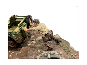 "4X4 Mechanic" Figure 5 for 1/18 Scale Models by American Diorama - Premium Figures from American Diorama - Just $26.59! Shop now at Rapidvehicles