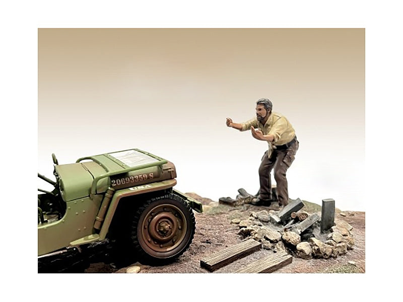 "4X4 Mechanic" Figure 6 for 1/18 Scale Models by American Diorama - Premium Figures from American Diorama - Just $29.69! Shop now at Rapidvehicles