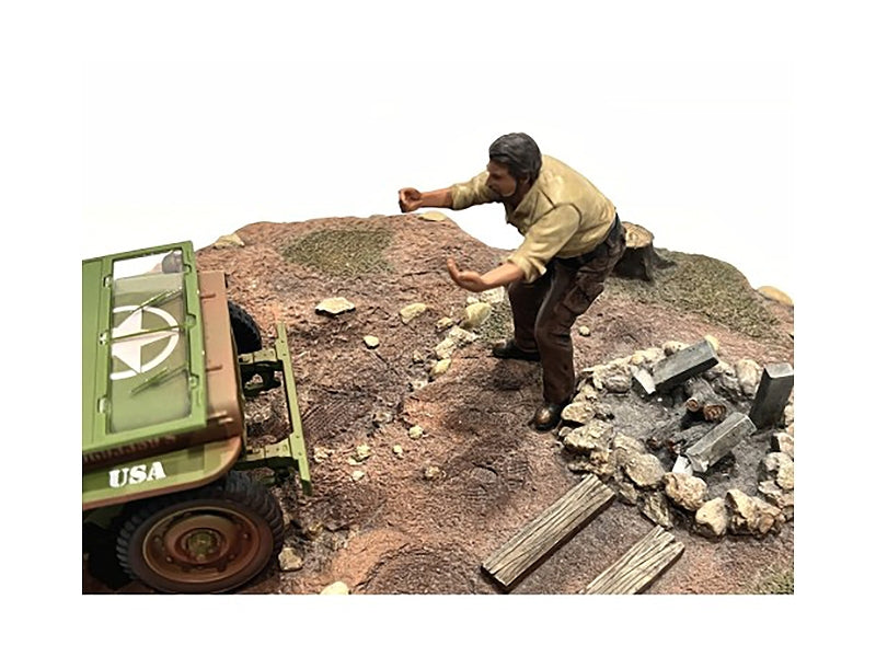 "4X4 Mechanic" Figure 6 for 1/18 Scale Models by American Diorama - Premium Figures from American Diorama - Just $29.69! Shop now at Rapidvehicles