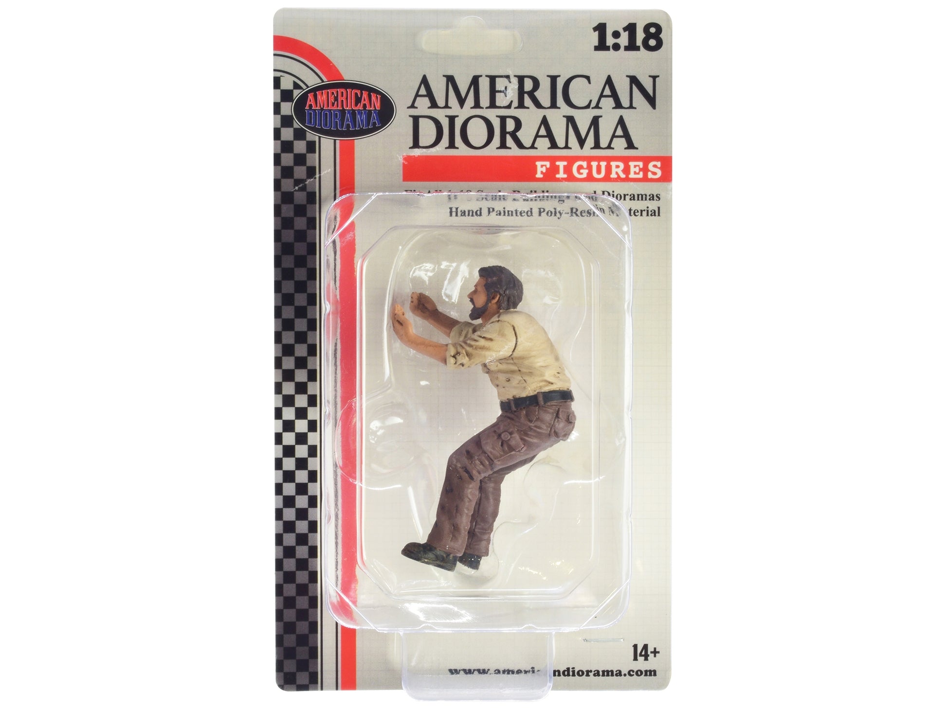 "4X4 Mechanic" Figure 6 for 1/18 Scale Models by American Diorama - Premium Figures from American Diorama - Just $29.69! Shop now at Rapidvehicles