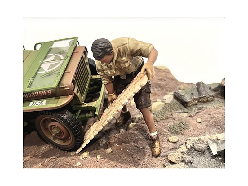 "4X4 Mechanic" Figure 8 with Board Accessory for 1/18 Scale - Premium Figures from American Diorama - Just $29.69! Shop now at Rapidvehicles