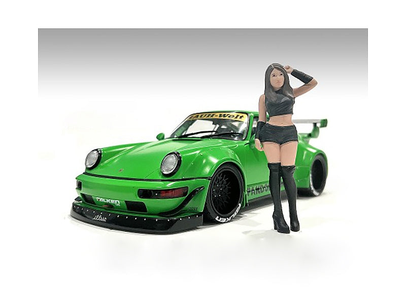 "Auto Salon Girls" Figure 2 for 1/18 Scale Models by American Diorama - Premium Figures from American Diorama - Just $24.99! Shop now at Rapidvehicles