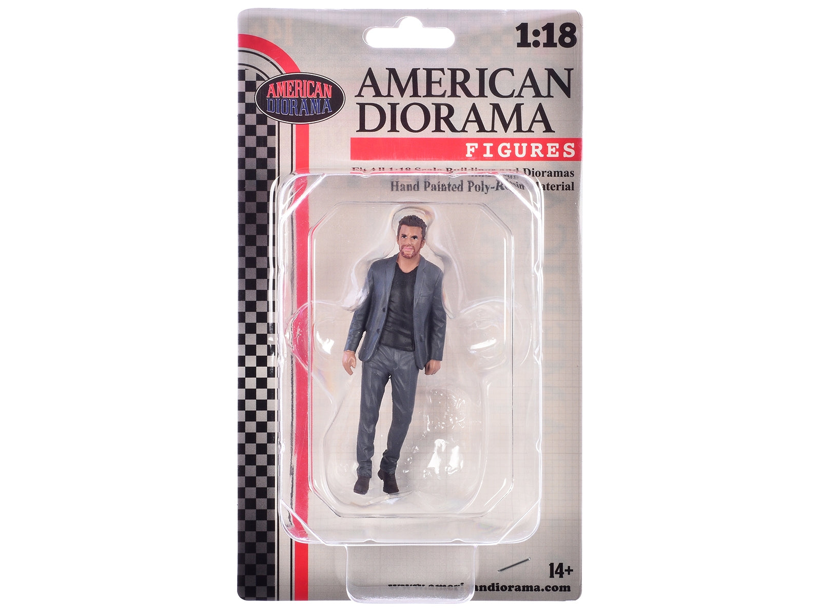 "Gentlemen's Club" Figure 4 for 1/18 Scale Models by American Diorama - Premium Figures from American Diorama - Just $24.99! Shop now at Rapidvehicles