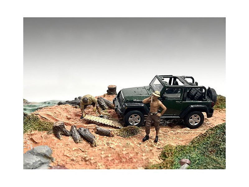 "4X4 Mechanics" 2 Piece Diecast Figure Set 1 for 1/43 Scale Models by American Diorama - Premium Figures from American Diorama - Just $30.99! Shop now at Rapidvehicles