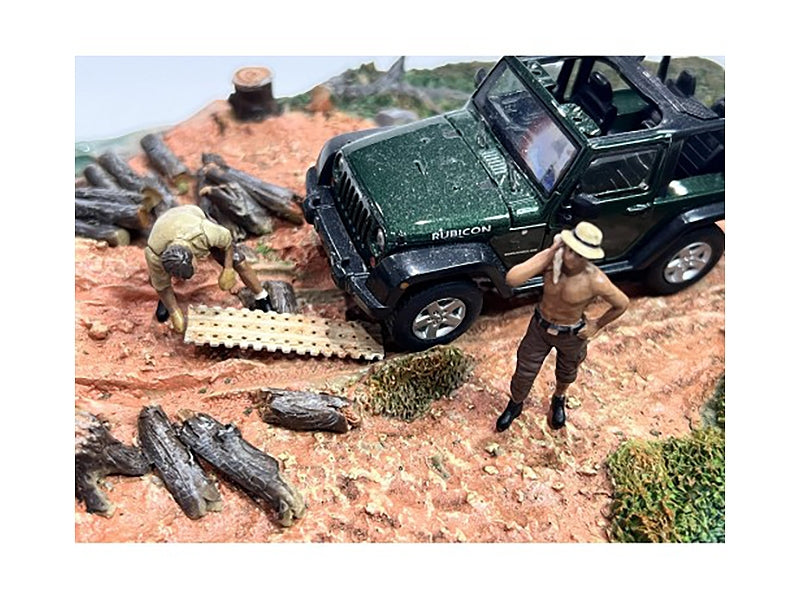 "4X4 Mechanics" 2 Piece Diecast Figure Set 1 for 1/43 Scale Models by American Diorama - Premium Figures from American Diorama - Just $30.99! Shop now at Rapidvehicles