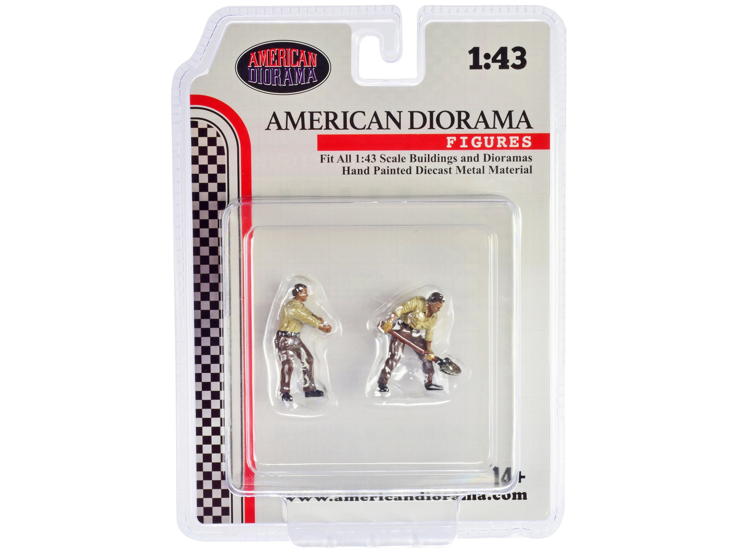 "4X4 Mechanics" 2 Piece Diecast Figure Set 2 for 1/43 Scale - Premium Figures from American Diorama - Just $41.99! Shop now at Rapidvehicles