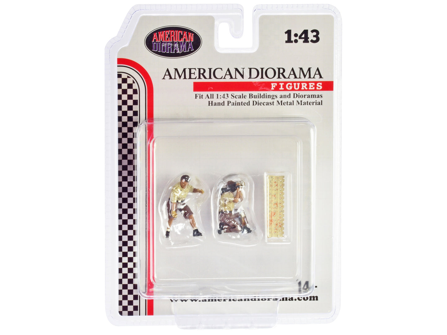 "4X4 Mechanics" 2 Piece Diecast Figure Set 4 for 1/43 Scale - Premium Figures from American Diorama - Just $37.79! Shop now at Rapidvehicles