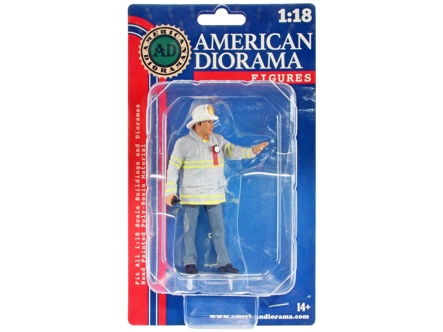 "Firefighters" Fire Captain Figure for 1/18 Scale Models by - Premium Figures from American Diorama - Just $32.99! Shop now at Rapidvehicles