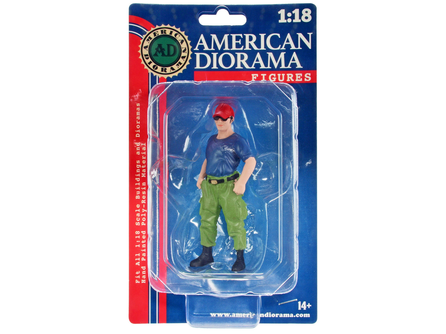 "Firefighters" Off Duty Figure for 1/18 Scale Models by American - Premium Figures from American Diorama - Just $32.99! Shop now at Rapidvehicles