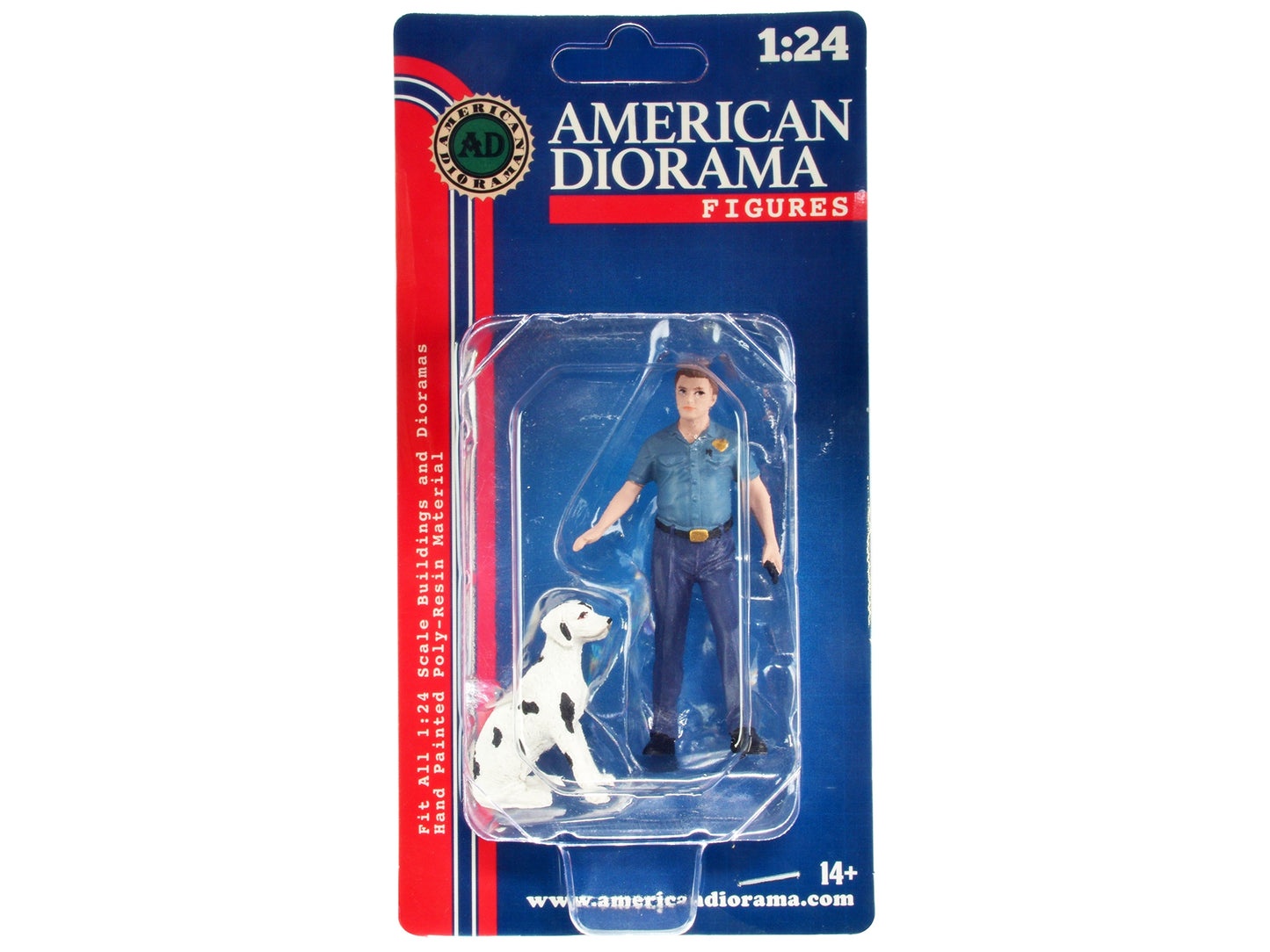 "Firefighters" Fire Dog Training Figures (Trainer and Dog) for - Premium Figures from American Diorama - Just $29.82! Shop now at Rapidvehicles