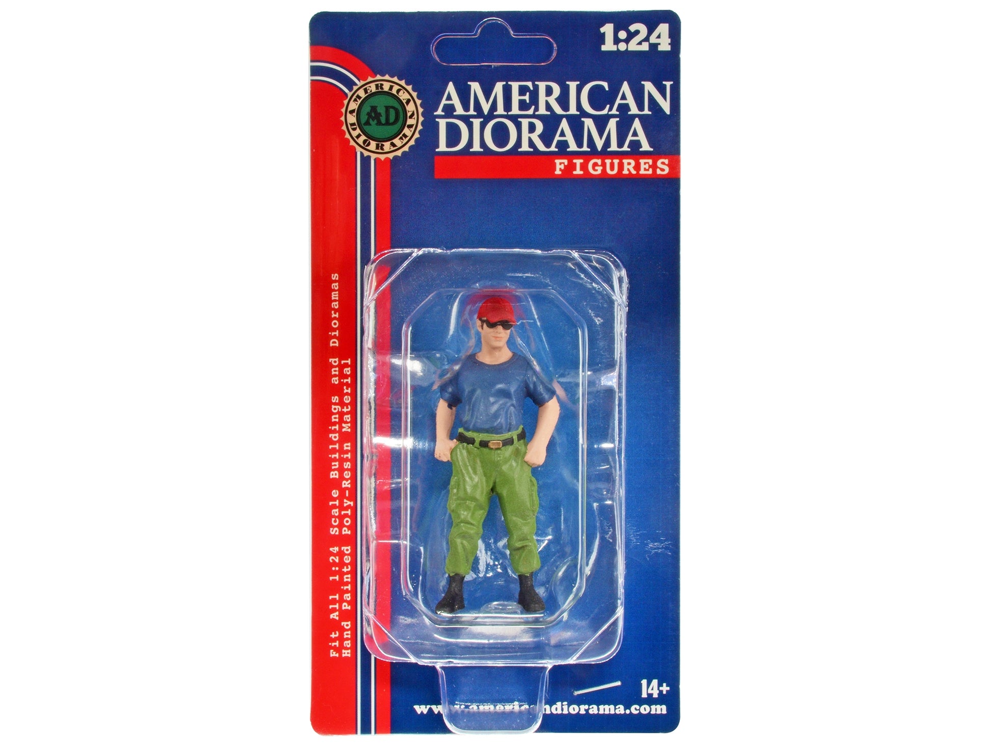 "Firefighters" Off Duty Figure for 1/24 Scale Models by American - Premium Figures from American Diorama - Just $26.59! Shop now at Rapidvehicles