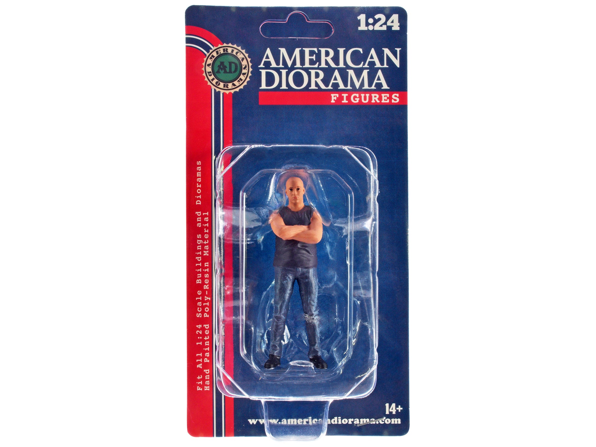 &quot;Car Meet 3&quot; Figurine 1 for 1/24 Scale Models by American Diorama