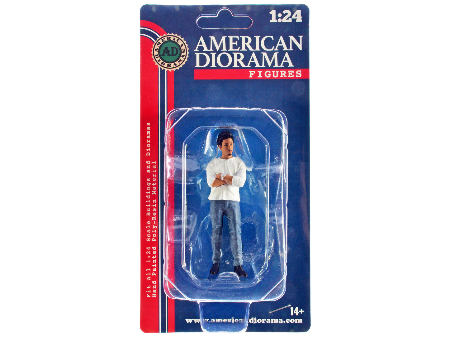 &quot;Car Meet 3&quot; Figurine 8 for 1/24 Scale Models by American Diorama