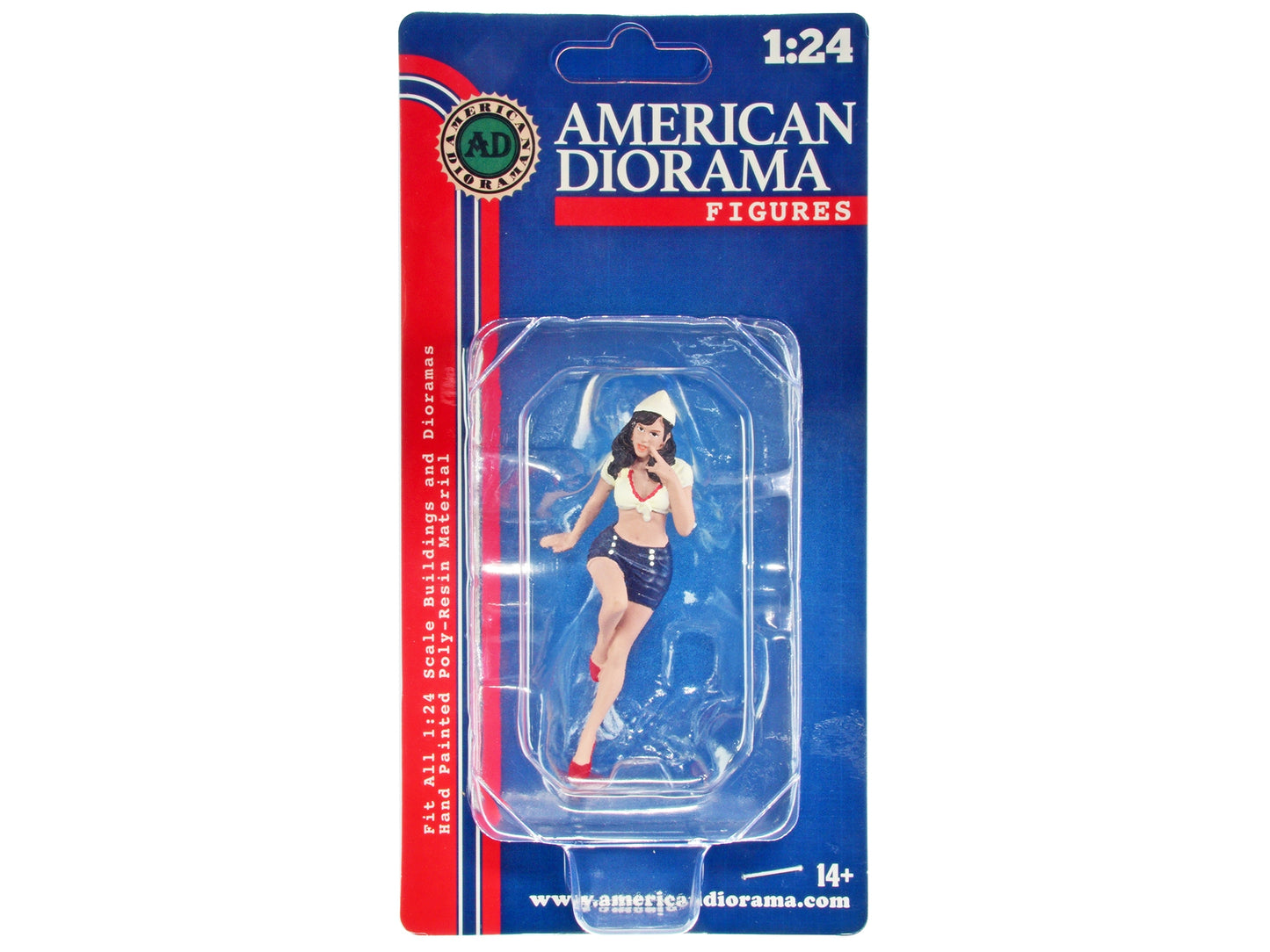 "Pin-Up Girls" Sandra Figure for 1/24 Scale Models by American - Premium Figures from American Diorama - Just $23.36! Shop now at Rapidvehicles