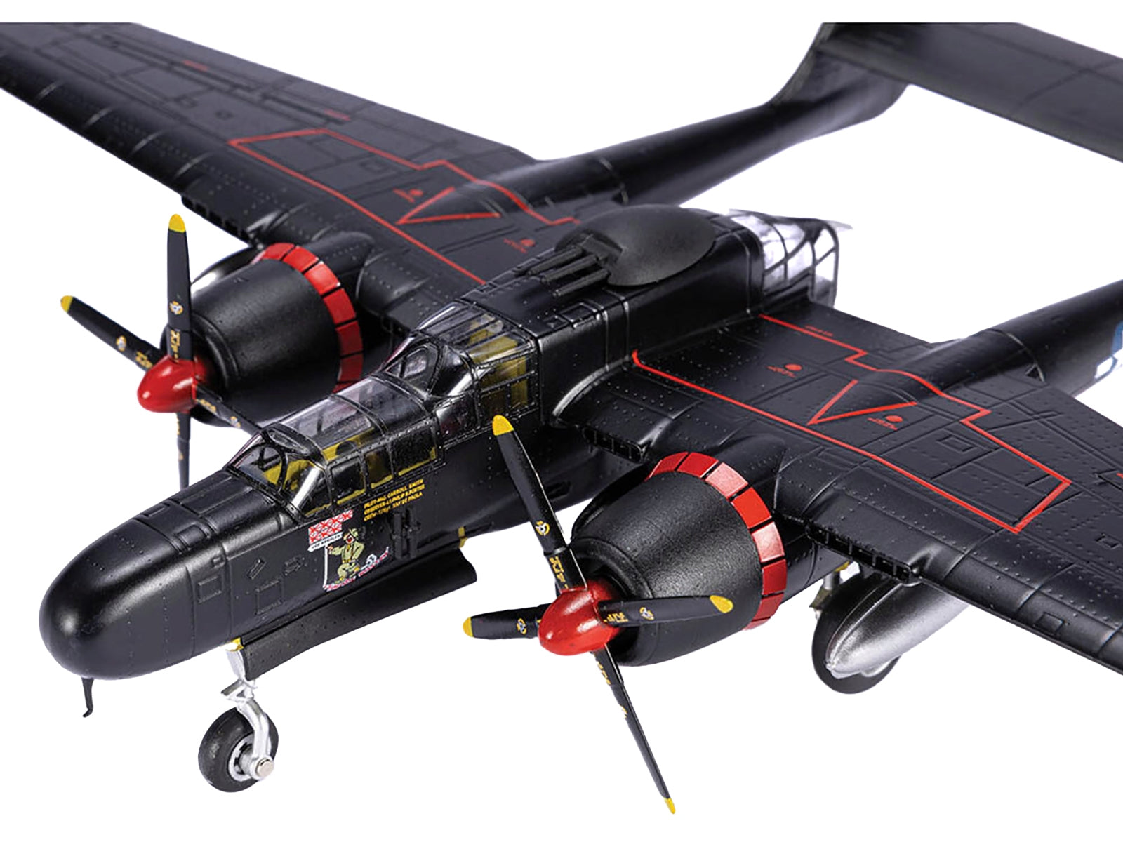 Northrop P-61B Black Widow Fighter Aircraft "Times a Wastin' - Premium Aircrafts and War Planes from Air Force 1 - Just $143.99! Shop now at Rapidvehicles