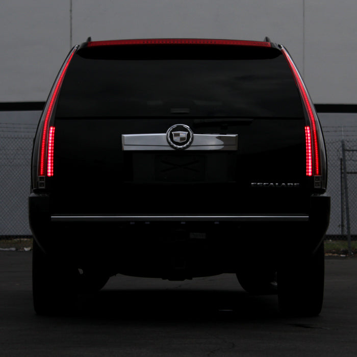 SPYDER xTune 07-14 Cadillac Escalade Black LED 2in1 Tail Lights - ALT-JH-CAESC07-2IN1LED-BK 9039782