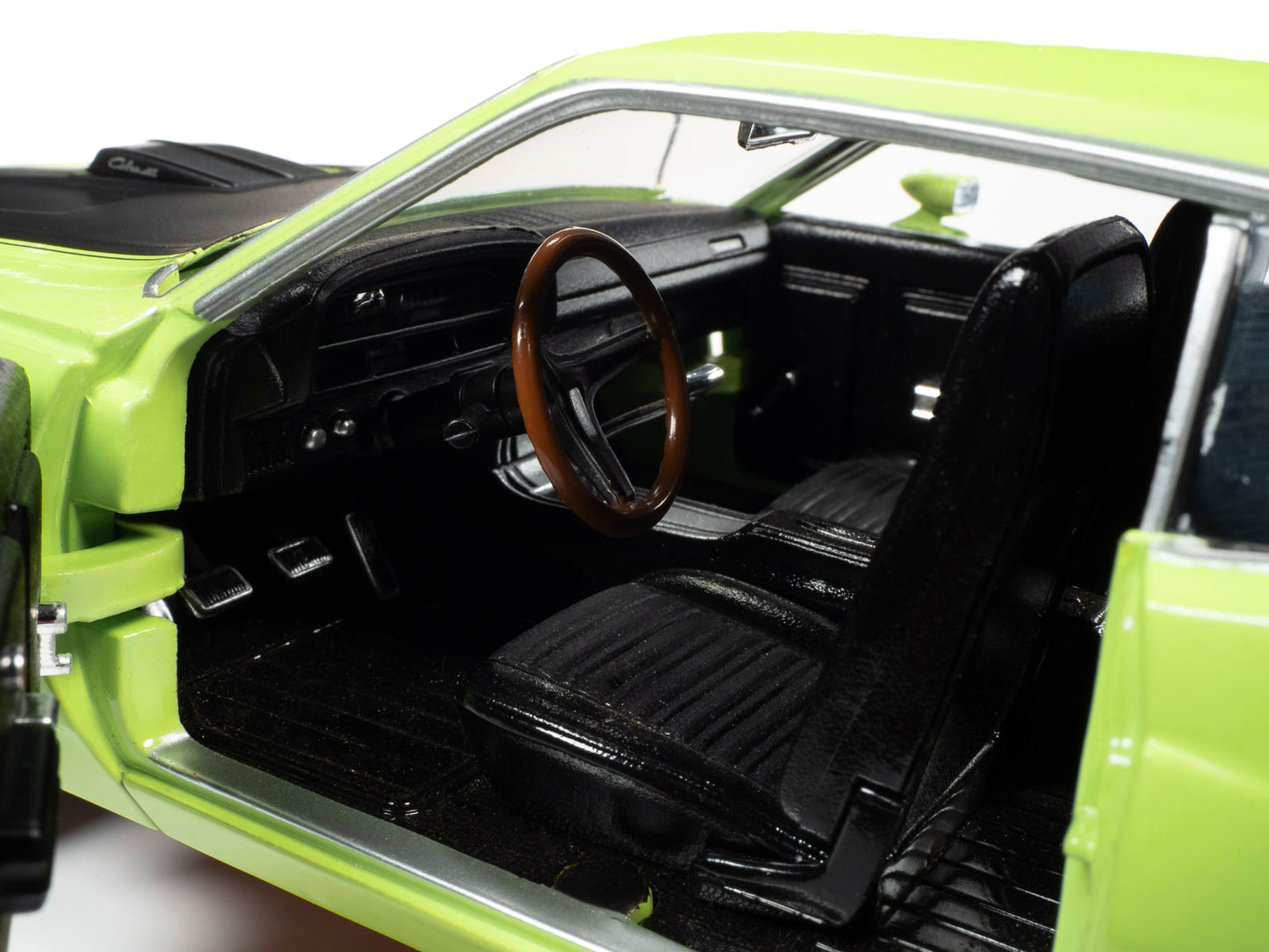 1971 Ford Torino Cobra Grabber Lime Green with Matt Black Hood - Premium Ford Models from Autoworld - Just $131.39! Shop now at Rapidvehicles