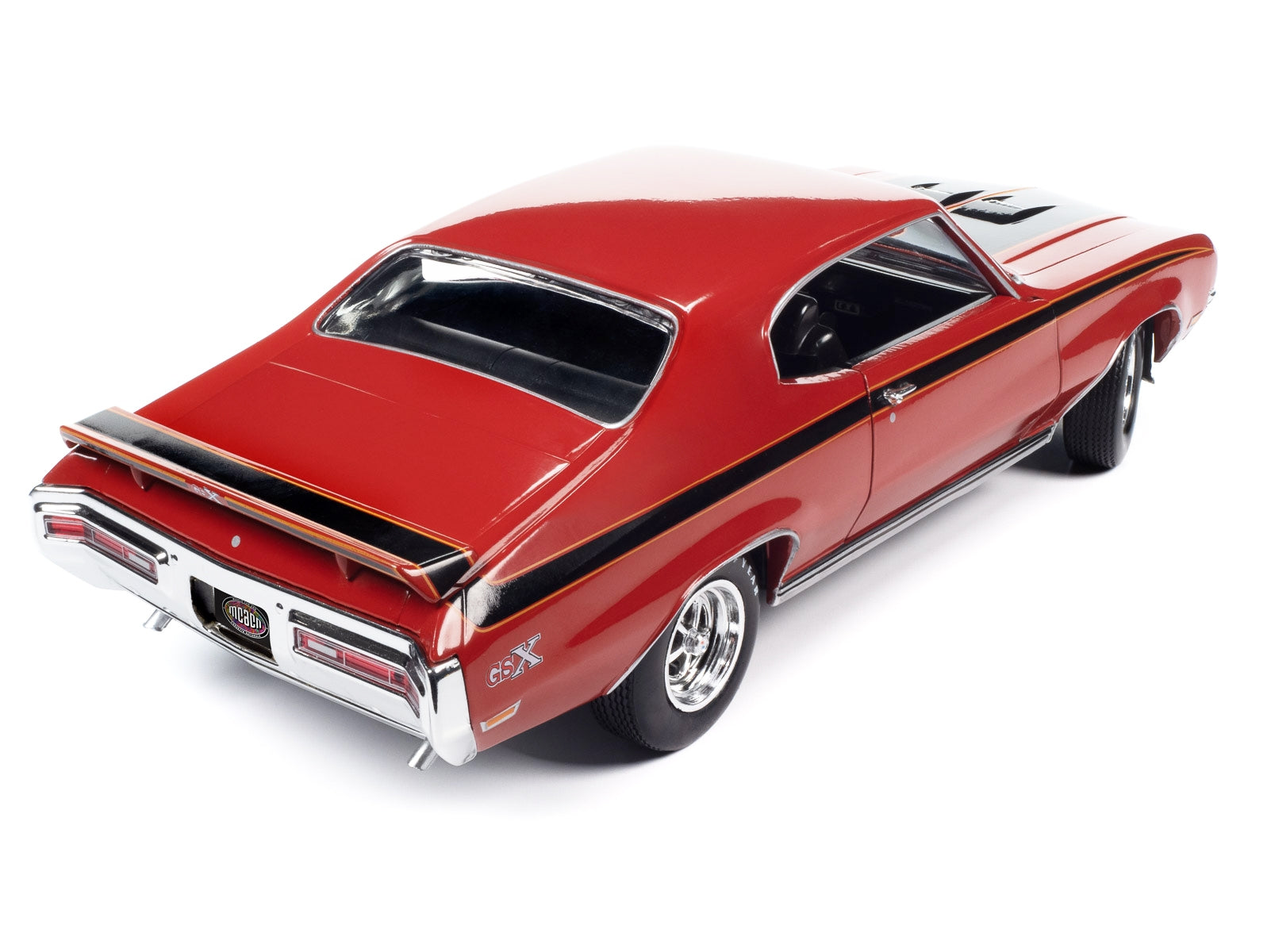 1972 Buick GSX Fire Red with Black Stripes "Muscle Car & Corvette - Premium Buick Models from Autoworld - Just $108.80! Shop now at Rapidvehicles